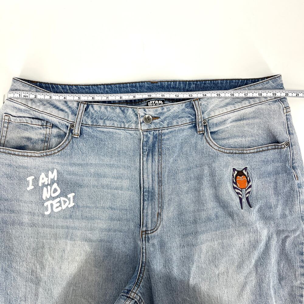 Her Universe Star Wars Ahsoka Mom Stretch Womens Jeans Embroidered Size 18 - Picture 6 of 10